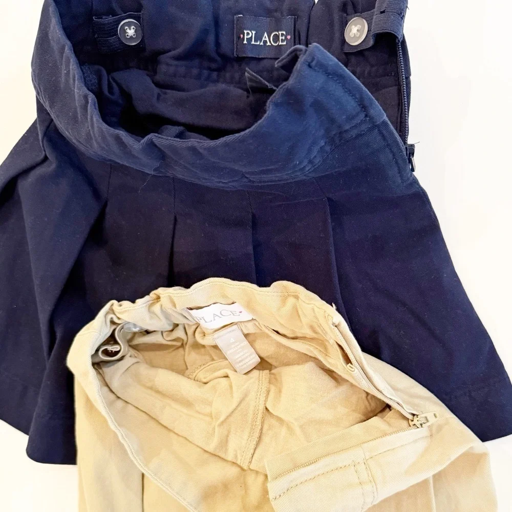 The Children’s Place Girls’ Pleated Uniform Skort Set